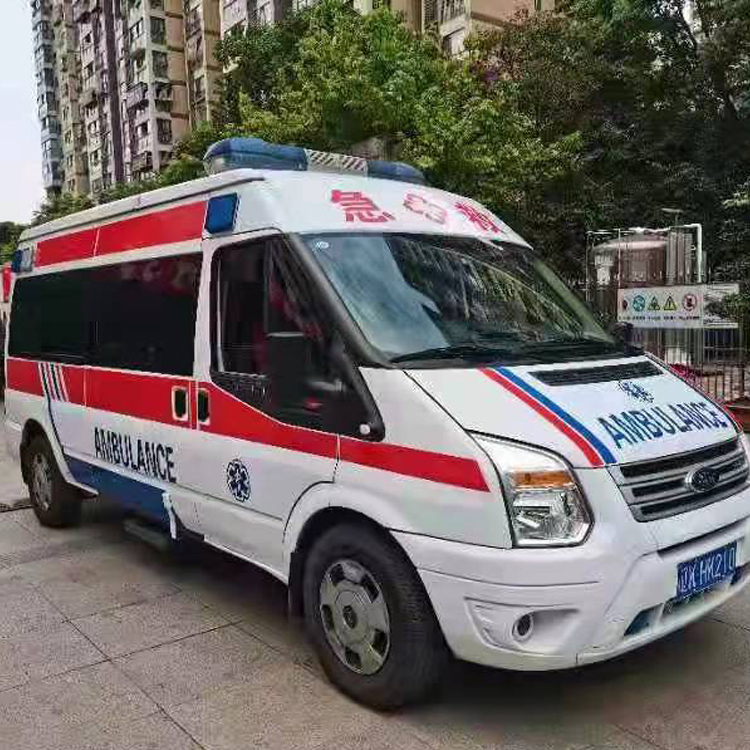 清苑长途救护车护送病人返乡